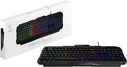 Клавіатура MSI FORGE GK100 Full Size EN/UA Black (S11-04UA221-HH9) - мініатюра 4