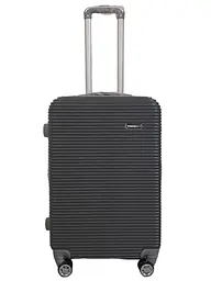 Валіза дорожня середня M Carbon 0508 пластикова Сірий