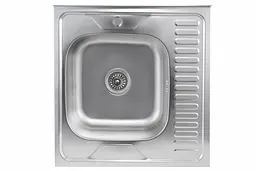 Кухонна мийка з нержавіючої сталі Platinum сатин 6060 L (0,7/160 мм), Satin
