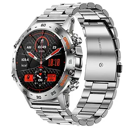 Смарт годинник Smart Delta K52 Silver + помаранчевий ремінець