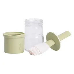 Пляшка для олії Oil Brush 300 мл з силіконовим пензликом, зелений Yiwu HP-34-11GR - мініатюра 4
