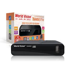 Ефірний Т2 ресивер, цифровий тюнер World Vision T644M3 - мініатюра 1