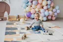 Дитячий двосторонній складаний килимок Poppet Прогулянка і Дорожні подорожі, 150х180 см (PP006-150) - мініатюра 10