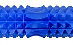 Масажний ролик (роллер) PowerPlay 4406 EVA Massage Roller Синій 45x12 см (PP_4406_Blue) - мініатюра 2