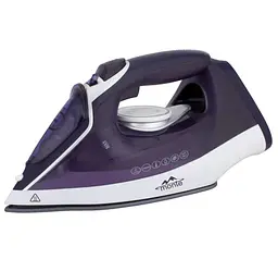 Праска Monte MT-1519 керамічна підошва Anti-Calc Anti-Drip авто-відключення Фіолетовий 2600 Вт