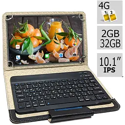 Планшет-телефон Hoozo LTE Tab232 Grey 2/32 DUAL SIM 10.1" IPS з клавіатурою Bluetooth - мініатюра 2