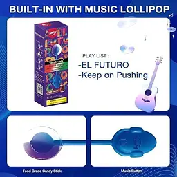 Льодяник Amos Tasty Sounds Audio Lollipop Cola Flavor 12г - мініатюра 4