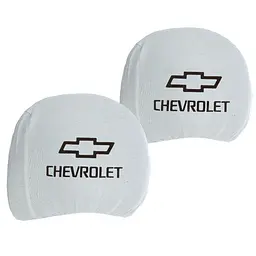Чохол підголівників CHEVROLET білі - мініатюра 2
