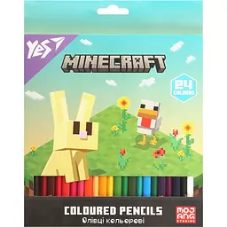 Олівці кольорові Yes Minecraft Spring 24 кольори (290776)