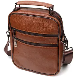 Шкіряна чоловіча сумка Vintage 19х25х6,5 см sum0023578 - мініатюра 2