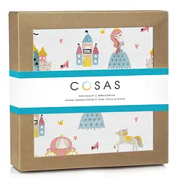 Пелюшки муслінові Cosas Princess 75x75 см, білі