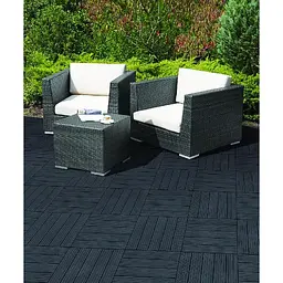 Покриття для підлоги MultyHome Cosmopolitan декоративне рифлене 30х30 см 6 шт. сіре (55018) - мініатюра 4