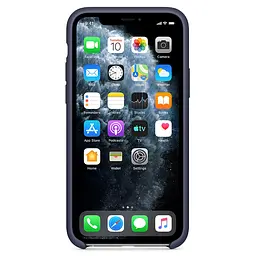 Чохол Silicone Case без Logo AA для Apple iPhone 11 Pro Max 6.5" Синій / Midnight Blue - мініатюра 2