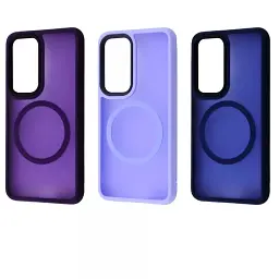 Чохол-накладка Wave Matte Insane Case with Magnetic Ring для Samsung Galaxy S24 SM-S921 Midnight Blue - мініатюра 2