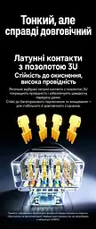 Мережевий кабель UGREEN NW122 3 м патч-корд Ethernet RJ45 штекер на RJ45 штекер Cat 6A до 10 Гбіт/с неекранований U/UTP круглий діаметром 2,8 мм жили з чистої міді позолочені контакти смуга частот 500 МГц чорний (70653) - мініатюра 6