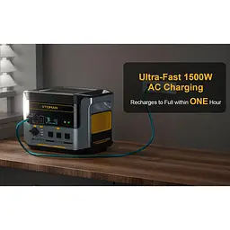 Зарядна станція Vtoman FlashSpeed 1500 PB-58 1500W 1548Wh / 1500 Вт / 1548 Вт/ч / LiFePO4 (FlashSpeed 1500) UA - мініатюра 7