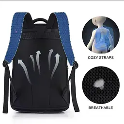 Рюкзак Oiwas Fashion Mens Backpack Oxford OCB4313WG 29L чорний - мініатюра 7