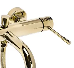 Змішувач для ванни Rea Lungo Diamond gold REA-B6448 - мініатюра 2