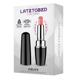 Міні-вібратор Latetobed Viblips Black, 9,5 см (чорний) - мініатюра 2