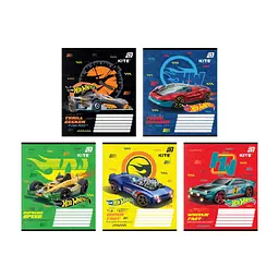 Зошит Kite Hot Wheels, 12 аркушів, клітинка (HW26-232), в асортименті