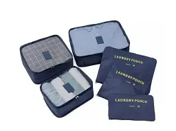 Набір дорожніх органайзерів для речей Laundry Pouch (Бордовий) - мініатюра 5