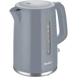 Електрочайник Amica 1.7 л пластик сірий kuh0015366