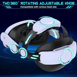 Пов'язка на голову Elegamefy Comfort для Meta Quest 3/Quest 3s, подвійні ручки, пов'язані Elite Strap, підтримка, VR-аксесуар - мініатюра 2