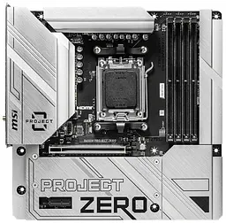 Материнська плата MSI B650M PROJECT ZERO (B650M PROJECT ZERO) (Socket AM5, AMD B650, Micro-ATX) Б/в