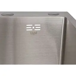 Мийка для кухні Lidz Handmade H6350L інтегрована крило зліва 3.0/1.0 мм Brushed Steel (LDH6350BRUL45588) - мініатюра 4