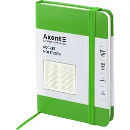 Книга записна Axent Partner A6- в клітинку 96 аркушів салатова (8301-04-A) - мініатюра 2