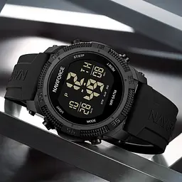 Наручний годинник чоловічий Naviforce Europe Black Чорний (3153) - мініатюра 6