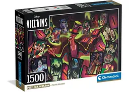 Пазл Clementoni Головні лиходії Діснея, Disney (Disney Villains Theme Puzzle - 1500 pcs.), колаж, 1500 ел. (31744)