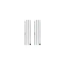 Стійки для тенту Naturehike Steel poles Updated NH19PJ042 сталеві оцинковані 25 мм х 2.4 м 2 шт. сірі - мініатюра 2