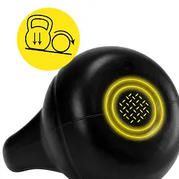 Гиря вінілова Cornix 8 кг XR-0430 Black - мініатюра 6
