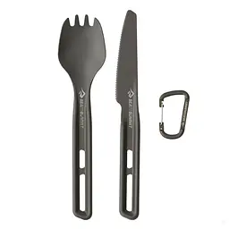 Набір столових приладів Sea to Summit Frontier UL Cutlery Set, ложка-вилка та ніж Темно-сірий