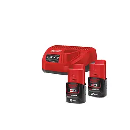 Енергокомплект Li-Ion MILWAUKEE, M12 NRG-202 (ЗУ С12 С, 2х2Аг B2) - мініатюра 2