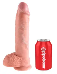Фалоімітатор King Cock 10 inch, 25 см (тілесний)