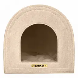 Будиночок для собак і котів Barksi Hutka бежевий 40×40×40 см 2511