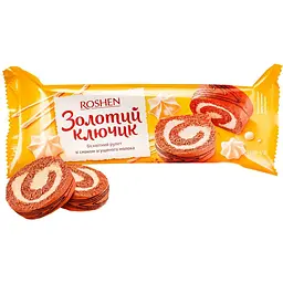 Рулет Roshen Золотий ключик 180 г (808214) - мініатюра 2