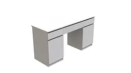 Стіл комп'ютерний Віто 2 Ferrum-decor 750x1400x500 ДСП Біле 16 мм (FRD-104830) - мініатюра 4