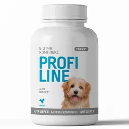 Вітаміни Provet PROFILINE для собак БІОТИН комплекс для шерсті 100 таб, арт PR243162