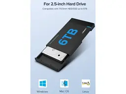 Зовнішня кишеня UGREEN US221 USB 3.0 to SATA III (30848) - мініатюра 2