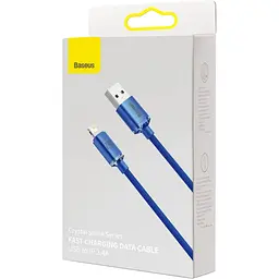 Кабель Baseus Crystal Shine Series Lightning 2.4A (1.2m) blue (CAJY000003) - мініатюра 4