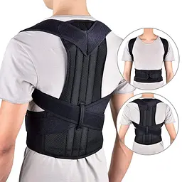 Корсет для корекції постави Back Pain Help Support Belt ортопедичний корсет для спини (Розмер S) (ST) - мініатюра 5