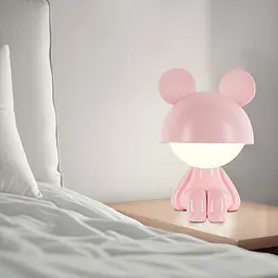 Світильник-нічник Kite LED з акумулятором Cute Mouse рожевий (K25-316-2-2) - мініатюра 4