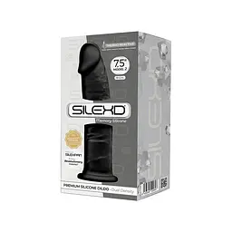 Двухслойный фаллоимитатор SilexD Henry Black Model 2, 19 см - миниатюра 3