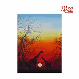 Полотно на картоні з контуром Rosa Start Пейзаж №24 30×40 бавовна акрил - мініатюра 2