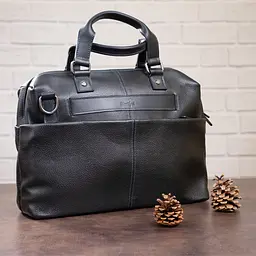 Чоловіча шкіряна сумка для ноутбука SHVIGEL 37х25,5х7,5 см sum0012565 - мініатюра 6