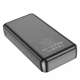 Зовнішній акумулятор Power bank HOCO J100A 20000 mAh Повербанк для телефона / Павербанк Чорний - мініатюра 3