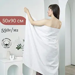 Набір рушників махрових GM Textile Milado 50x90 см 100% бавовна. Щільність 550 г/м2 3 шт. білий - мініатюра 2
